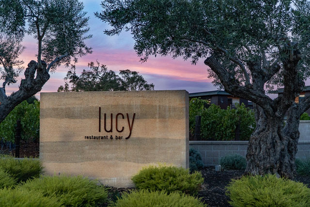 Lucy Sign at Sunset